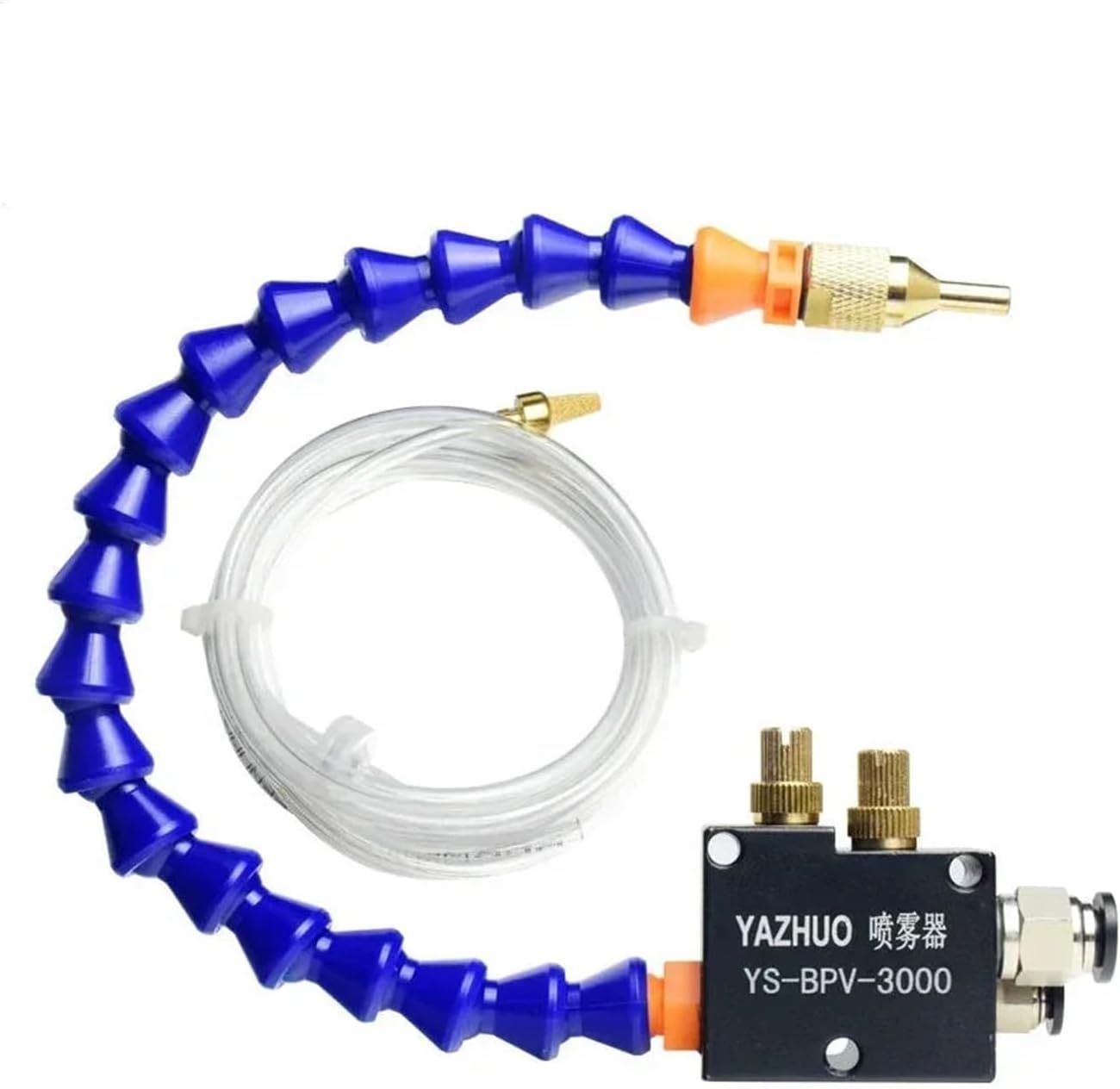 Machine Tool Pneumatic Sprayer Water Pipe Oil Pump Lubrication System Low Pressure Water Spray Transparent 3L Oil Tank(Pump Sprayer)