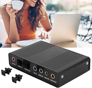 Sound Card, DM-HD10 USB 5.1 Computer External Sound Card, Support Sampling Rate of 32KBz, 44.1khz, Long Service Life, Stable Performance