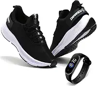 Tenis Masculino Academia Corrida Treino Esportivo Caminhada Confortavel e Leve + Relógio Digital