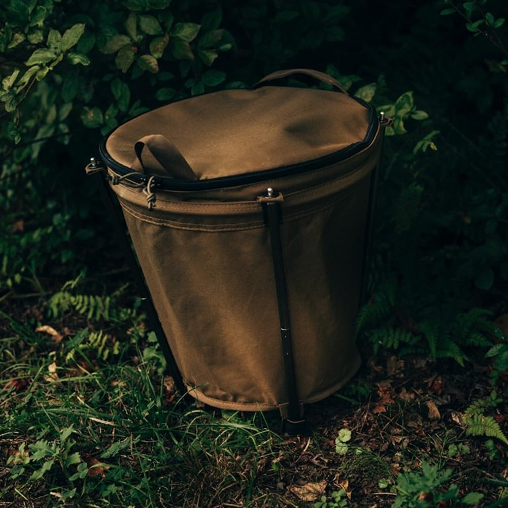 Leichter zusammenklappbarer Camping-Mülleimer, 20 Liter Fassungsvermögen, mit Oxford-Material für Picknick- und Grillabfallsammlung