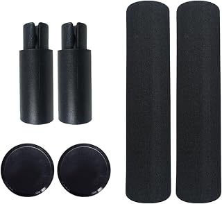 menolana 2 pçs extensor de guiador capa de guiador espaço ao ar livre substituição aumento anti deslizamento esponja alongado aperto guiador scooter, preto