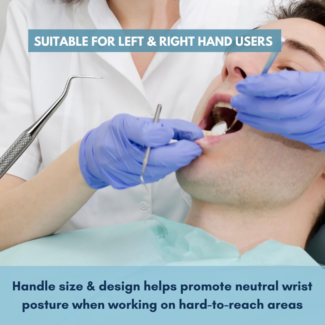 Rascador profesional de sarro dental para eliminar el cálculo de los dientes, removedor de placa, raspador de dientes para el cuidado de la higiene bucal, hecho de acero inoxidable (EXP #9)
