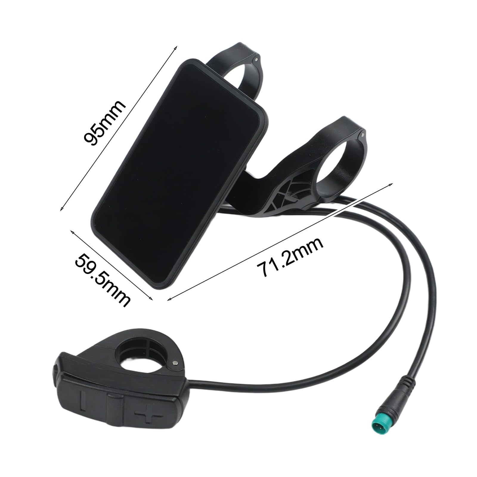 LCD-Bildschirme für Elektrofahrräder, NC-81F, wasserdicht, Armaturenbrett, Computer, E-Bike-Panel, Armaturenbrett, Mountainbike, Computer, Geschwindigkeits- und Trittfrequenz-Monitor