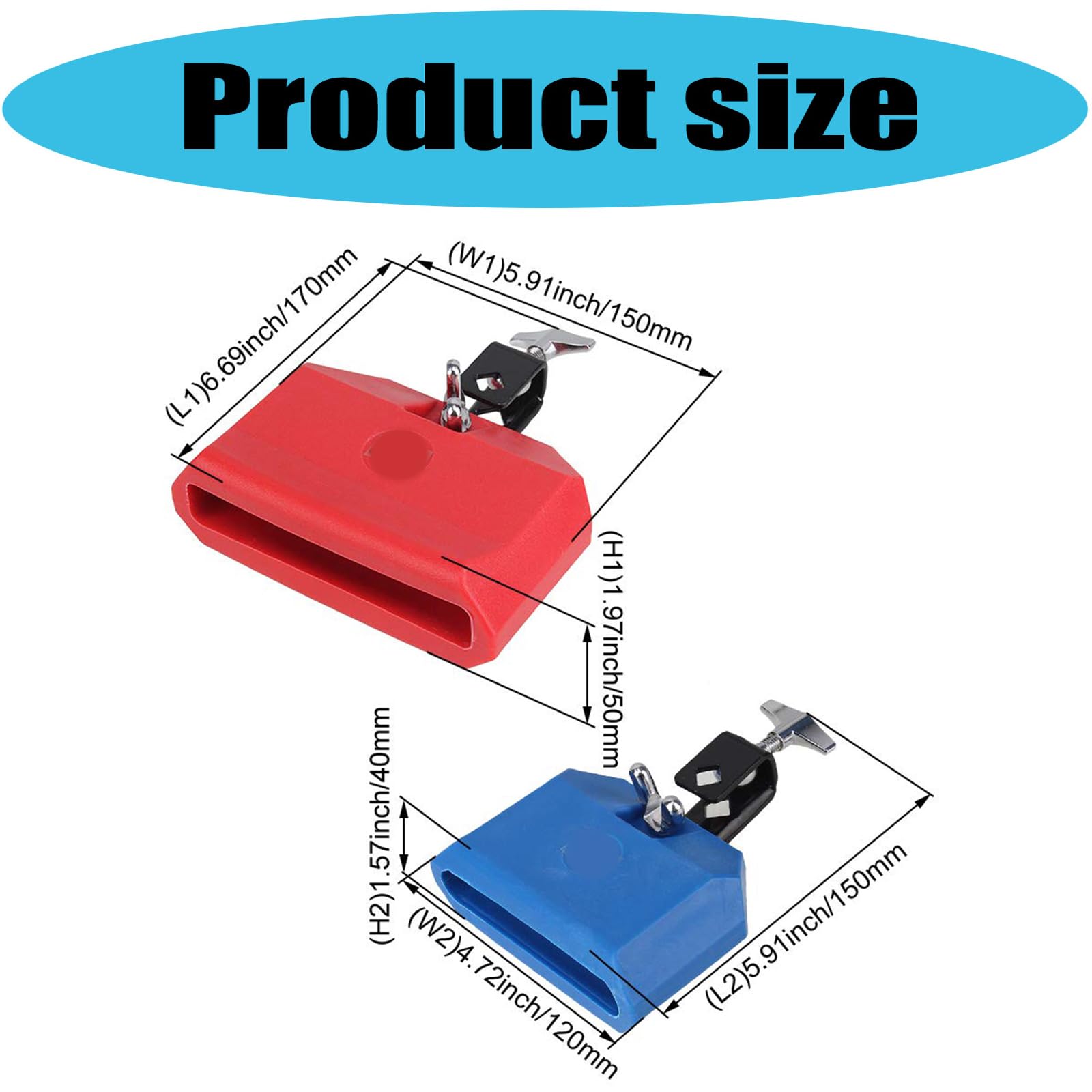 2 Pièces Claves De Rythmique En Plastique Outil De Percussion Compact Pour Activités Scolaires Accessoires De Batterie Répétitions De Groupe Claves D'éducation Musicale
