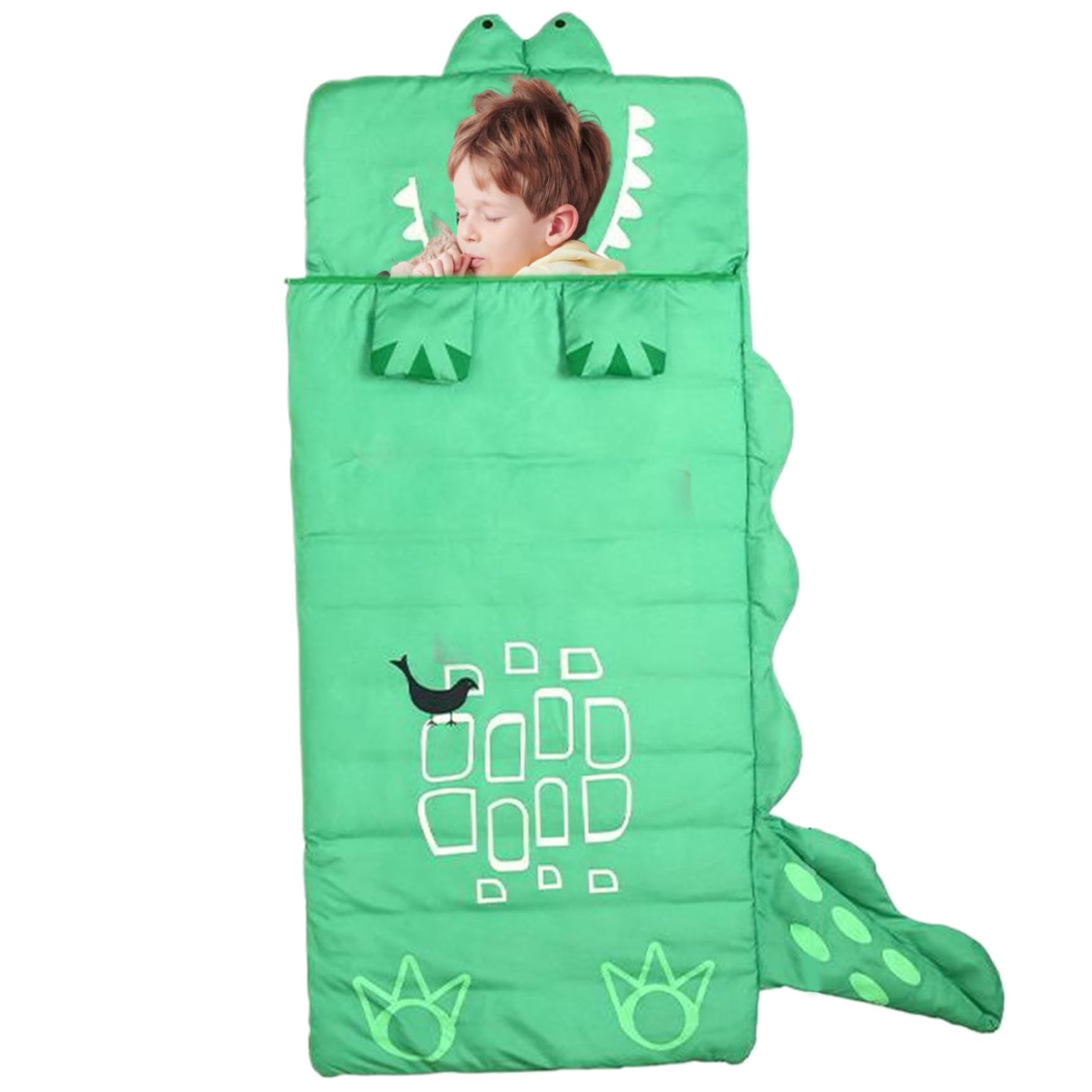 Sac de couchage pour enfants dinosaure lavable pour garder un lit propre à la maternelle
