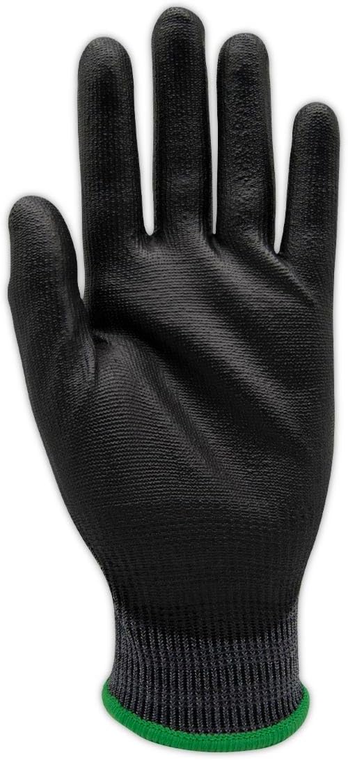MAGID D-ROC ANSI A4 18-Gauge Hyperon PU Coated Palm Work Gloves, 1 Pair, Size 10/XL, GPD584