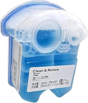 180ml, Compatible for Braun,Clean & Renew Refill Cartridges CCR, Cleans Shaver for Optimal Hygiene, Residual Hair & Skin Particles,(2 Pack)