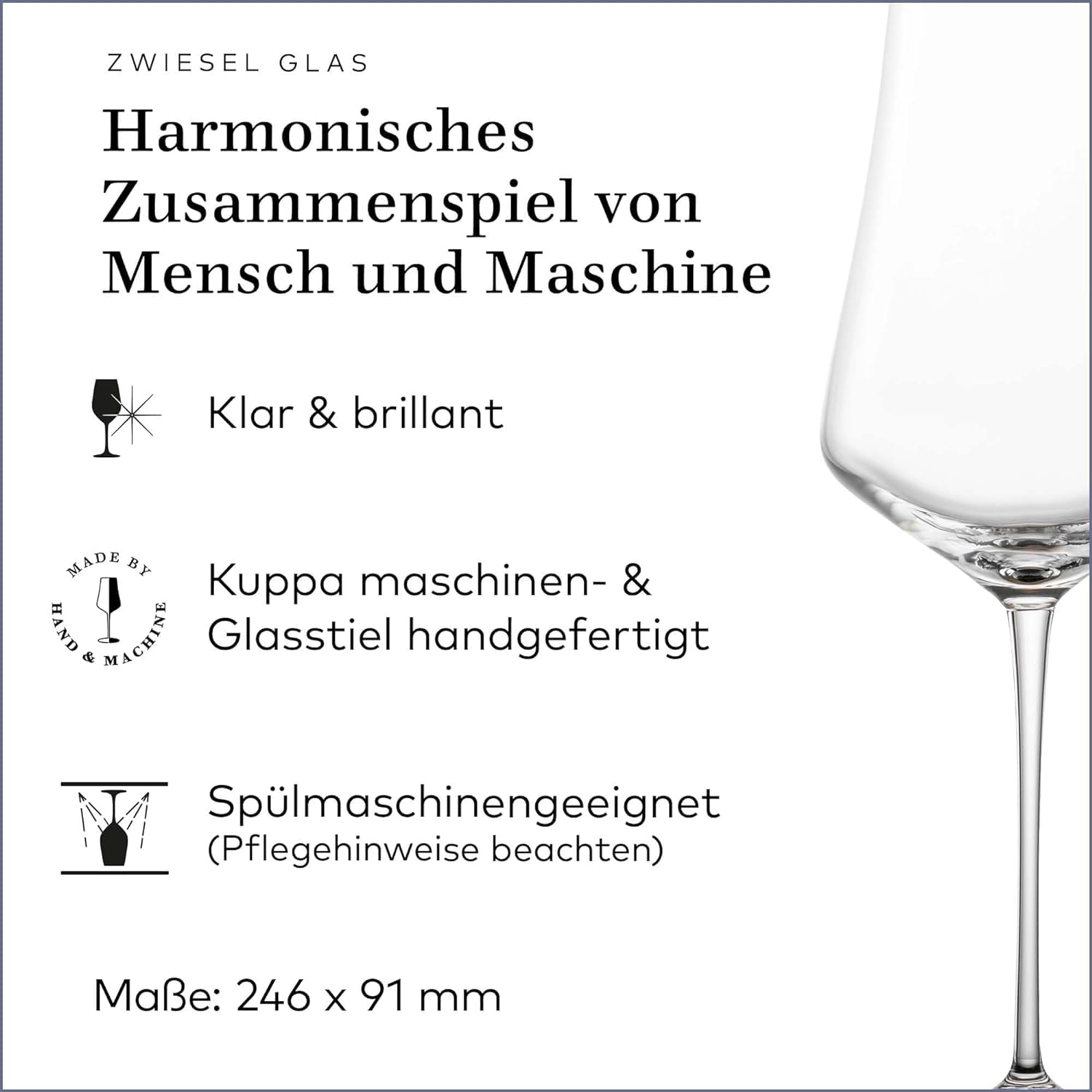 Zwiesel Glas Allround Weinglas Duo (6-er Set), hand- und maschinengefertigte Weingläser für Rot- und Weißwein, spülmaschinenfeste Tritan-Kristallgläser (Art.-Nr. 123472)