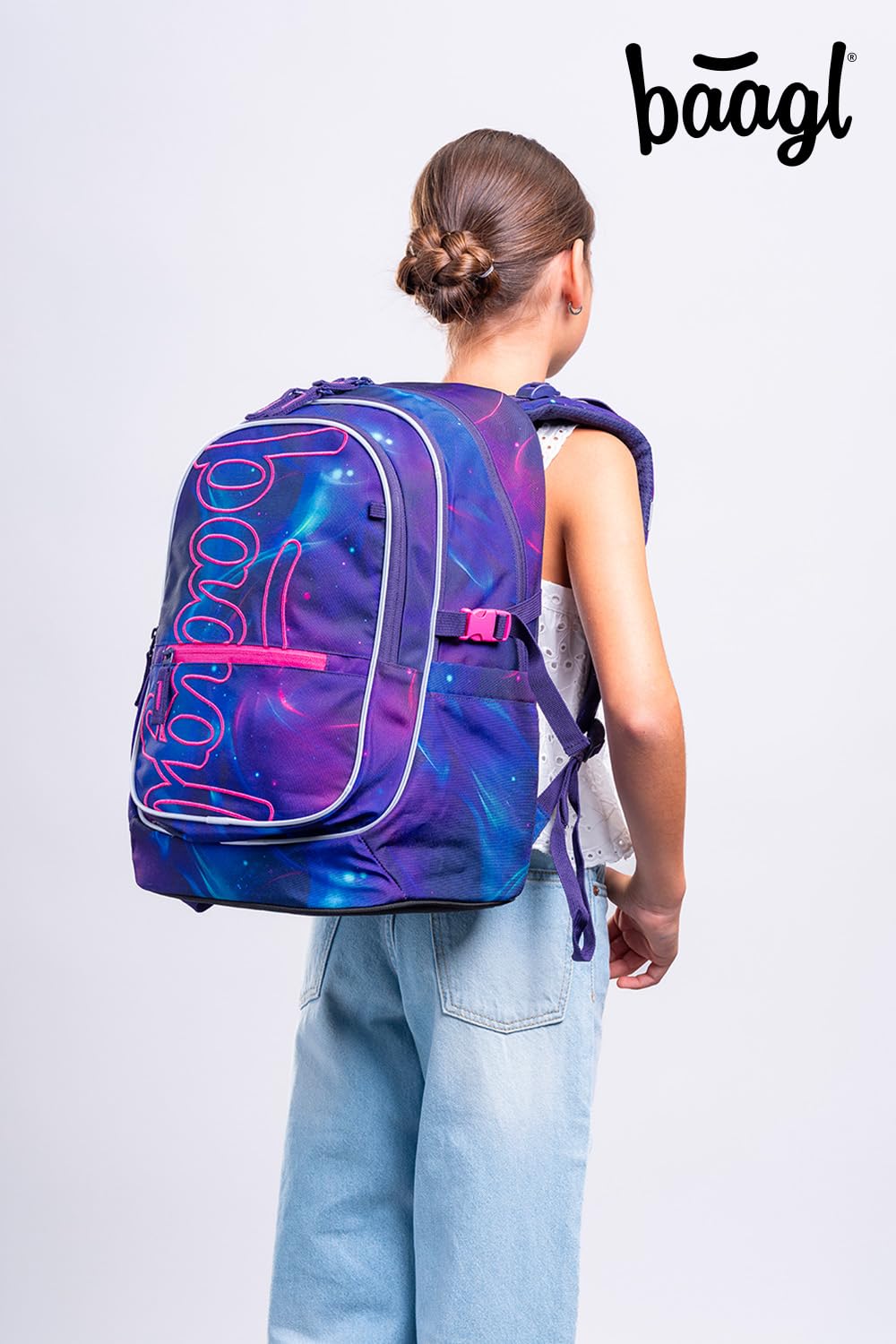 Baagl Schulrucksack Set Mädchen 5 Teilig Schultasche Grundschule - Nova