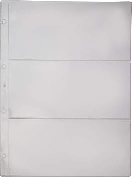 Pardo 101300   Pack of 10 Plastic Sleeves for Collectible Items, 3 Slots