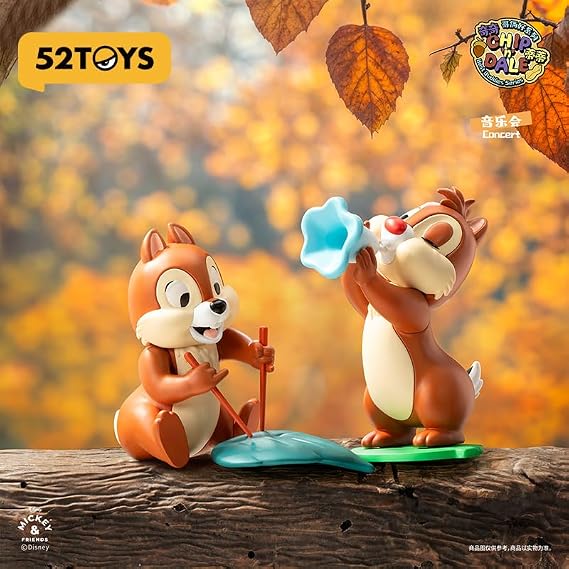 52TOYS BLINDBOX Disney Chip & Dale Best Friends Series PVC & ABS Trading Figure Box of 8