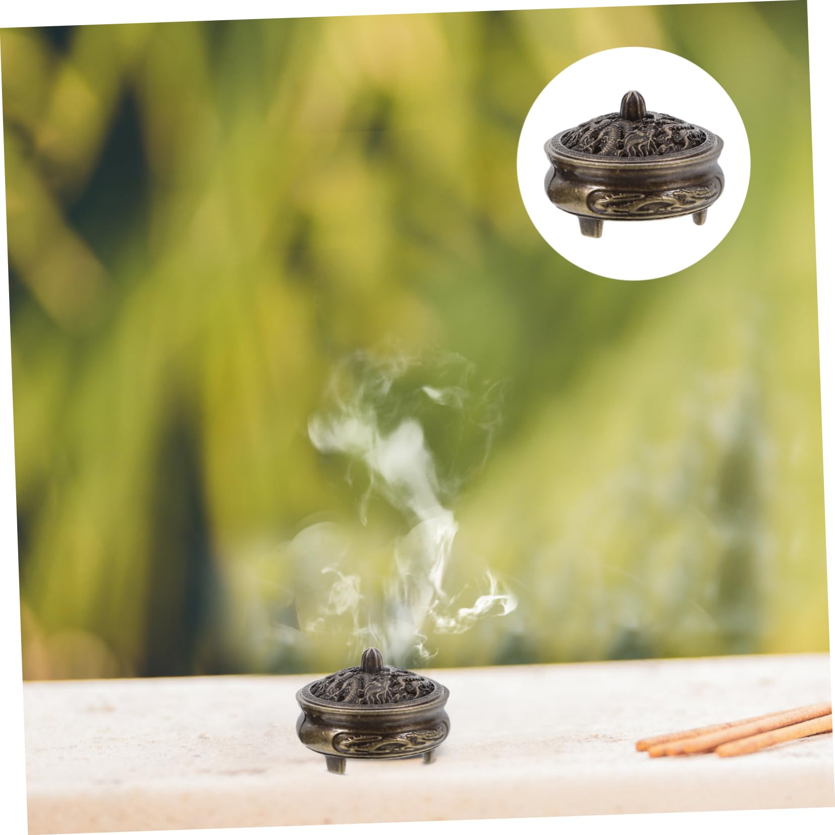 香炉　ミニ　ミニ香炉　小さい香炉　骨董　骨董品　レトロ　レア　重さ482グラム Amazon.co.jp: VINTORKY 気化器 香立て 小さな香炉 香椀 ミニ香炉