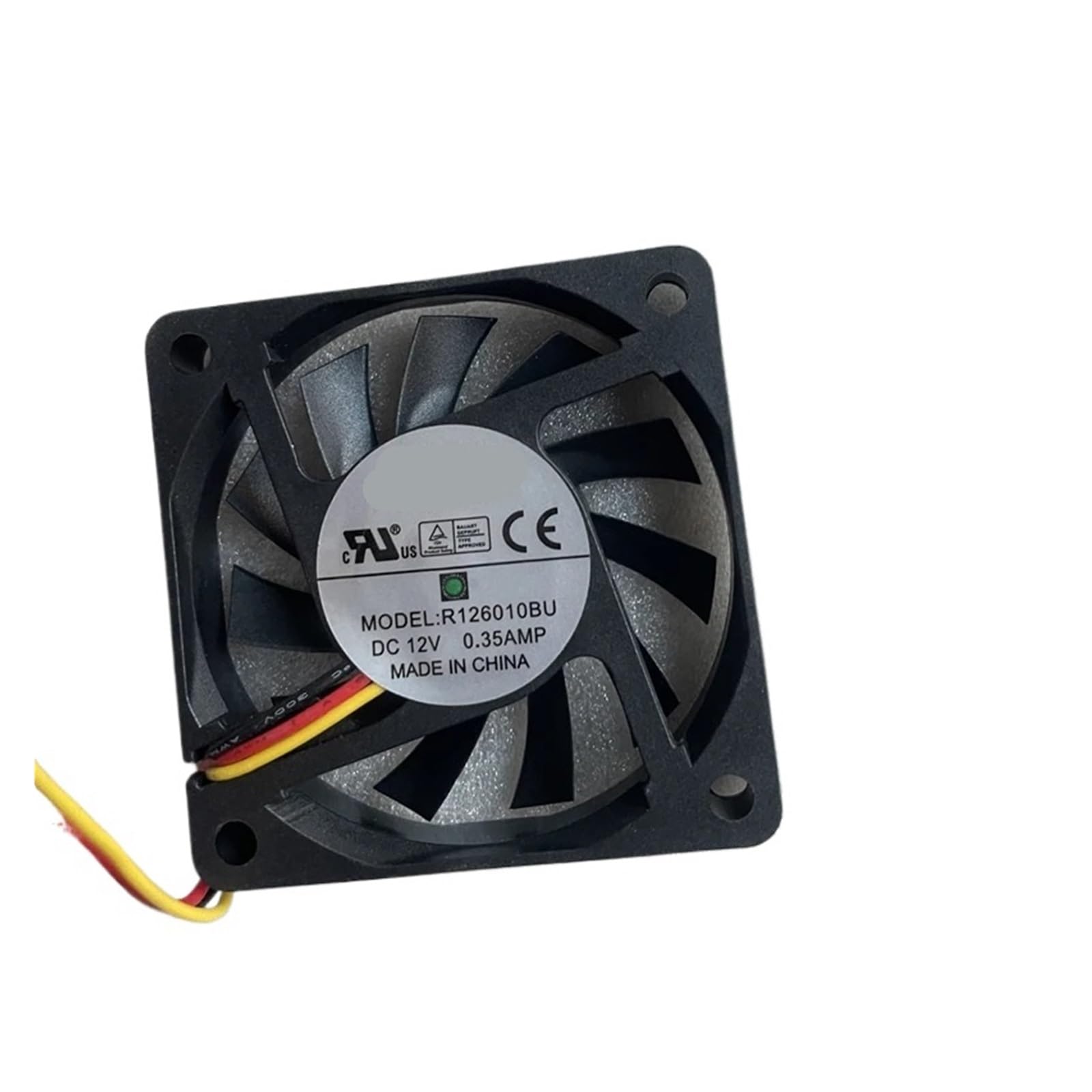 YMUGUEGH 60X60X10MM R126010BU 12V 0.35A 3Wire 6010 Cooling Fan
