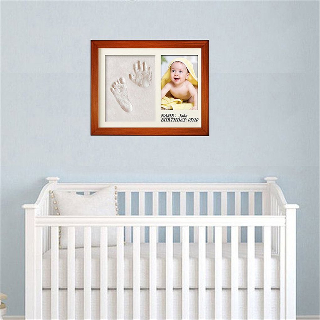Cornice con impronta bimbo in argilla Kit Impronta per Mani e Piedi del Neonato - Impronta Bambino neonato cornice per foto di fango con stampa di mani e piedi del bambino Il regalo bimbo perfetto #2