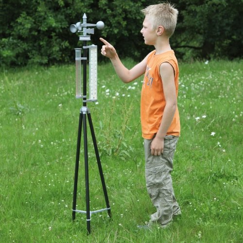 Preisvergleich Produktbild Wetterstation für Kinder, aus Kunststoff, auf Stativ