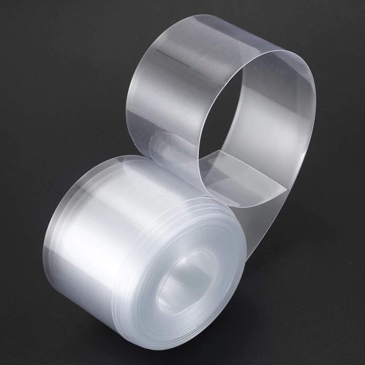 Guaina termorestringente piatta in PVC, Guaina termorestringente in PVC 5 pezzi trasparente piatta larghezza 70-95 mm 1 kg(95Mm(34M))