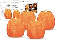 Vista 1 de Himalayan Glow Portavelas hecho a mano con sal del Himalaya, 4