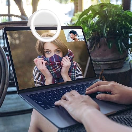 Miniatura 4 de Anillo de luz para selfie, luz portátil para selfie con 36 LED para transmisión en vivo, reunión de zoom, teléfono inteligente, portátil,