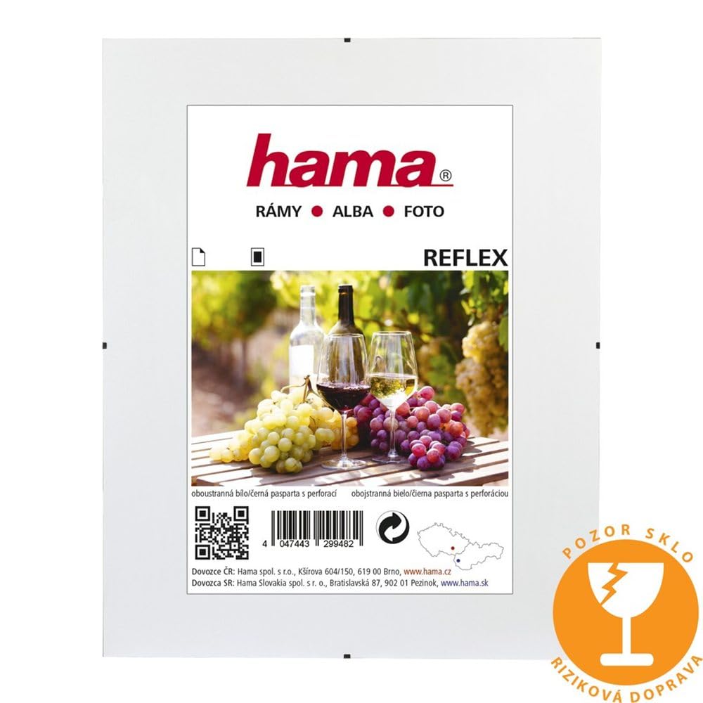Hama "Clip-Fix - 62 x 93 cm transparenter Glasrahmen, transparent, 42 x 60 cm, 620 mm, 915 mm