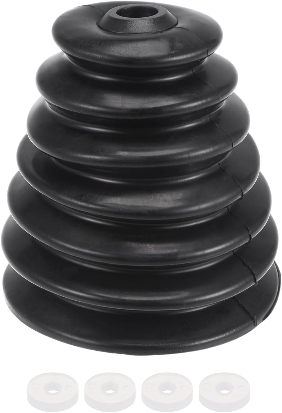 uxcell Rubber Drill Dust Cover Collector, for Electric Hammer Impact Drill Ash Bowl, Device Tool Accessories, Black