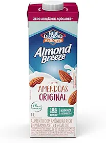 Almond Breeze Alimento com Amendoa Original Zero Açúcar 1L