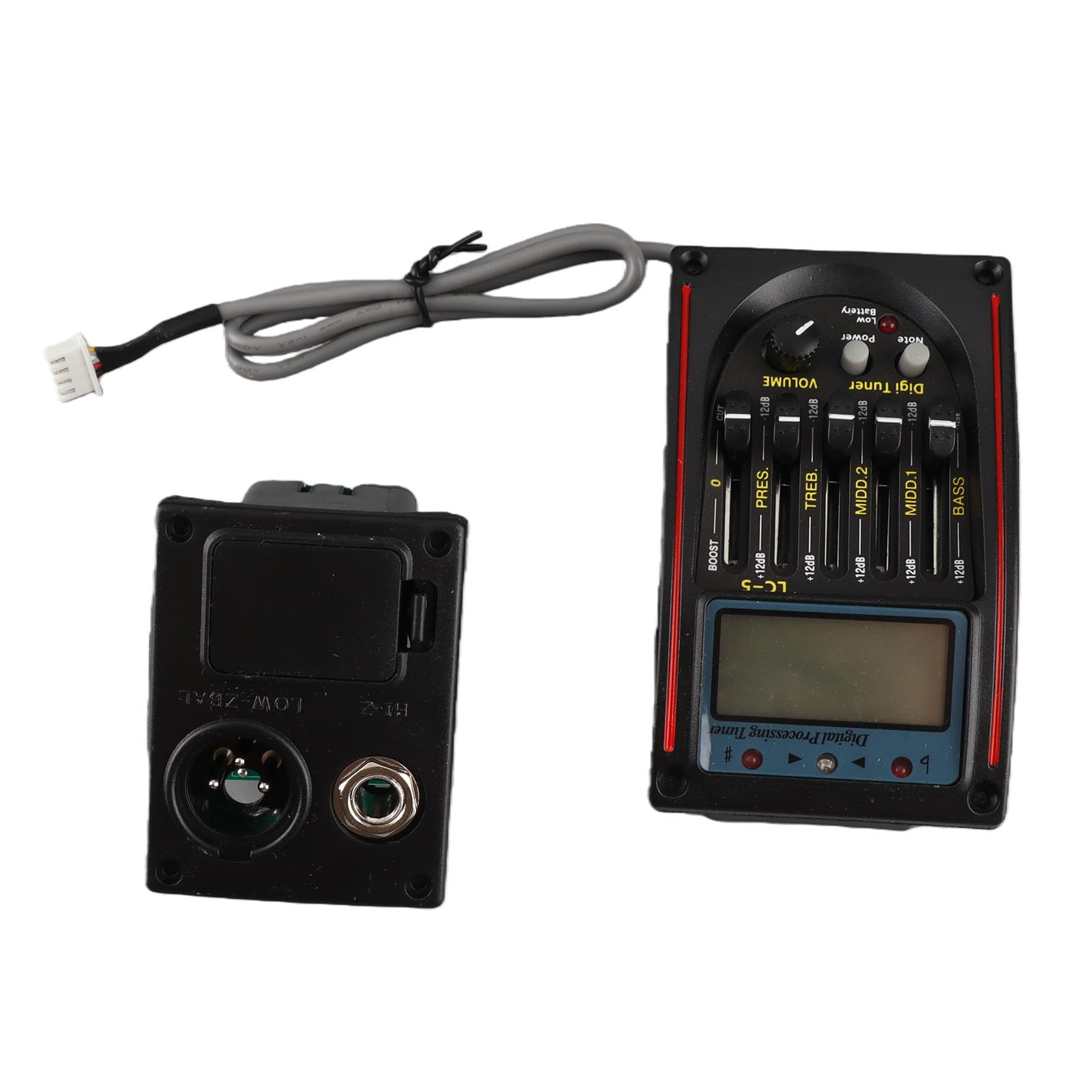 Amazon.com: Pickup Guitar Preamp, LCD 5-Band Acoustic Guitar