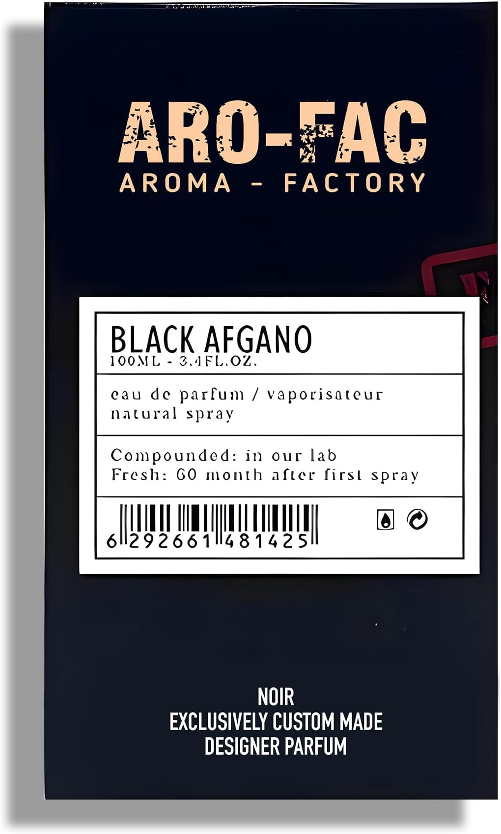 Aro Fac Black Afgano By AMD Perfumes Unisex Fragrance - Perfume for Men and Women - Men's and Women's Fragrances Eau De Parfum EDP 100ml