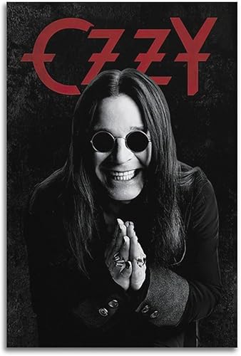 SHOKHI Ozzy - Póster de música de Osbourne, póster retro de banda de rock, pintura decorativa, pósteres de pared e impresión artística moderna para
