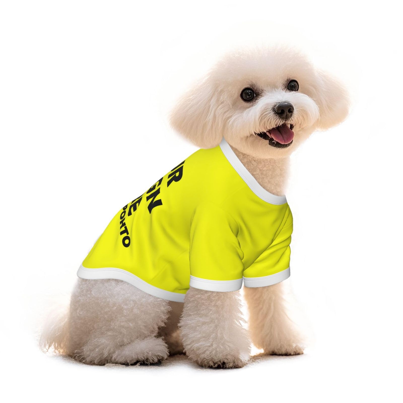 Custom Dog Coat T-Shirt – Personalized Cotton Pet Clothes with Text, Logo or Image, Fun Puppy Outfit, Small Dog Vest, Unique Custom Apparel & Gift for Pet Lovers M