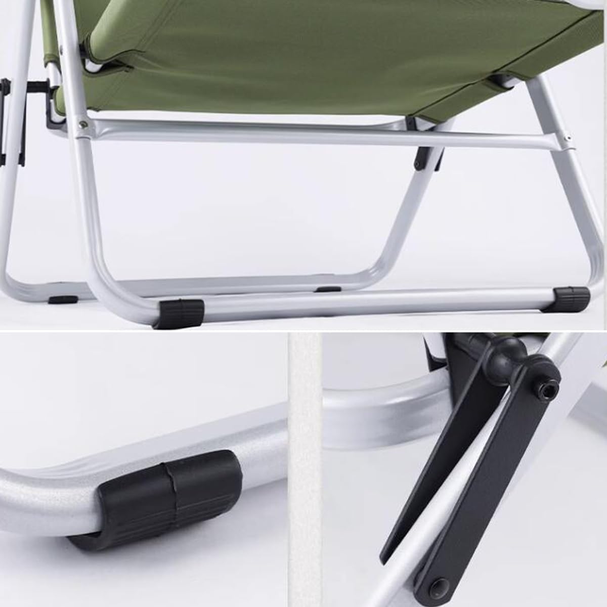 Patio Folding Chairs, Lightweight Folding Chair, Portable Patio Chair with Steel Frame and Weather-Resistant Fabric, Foldable Outdoor Sling Chairs Camping Beach Chair (Color : /Brown)