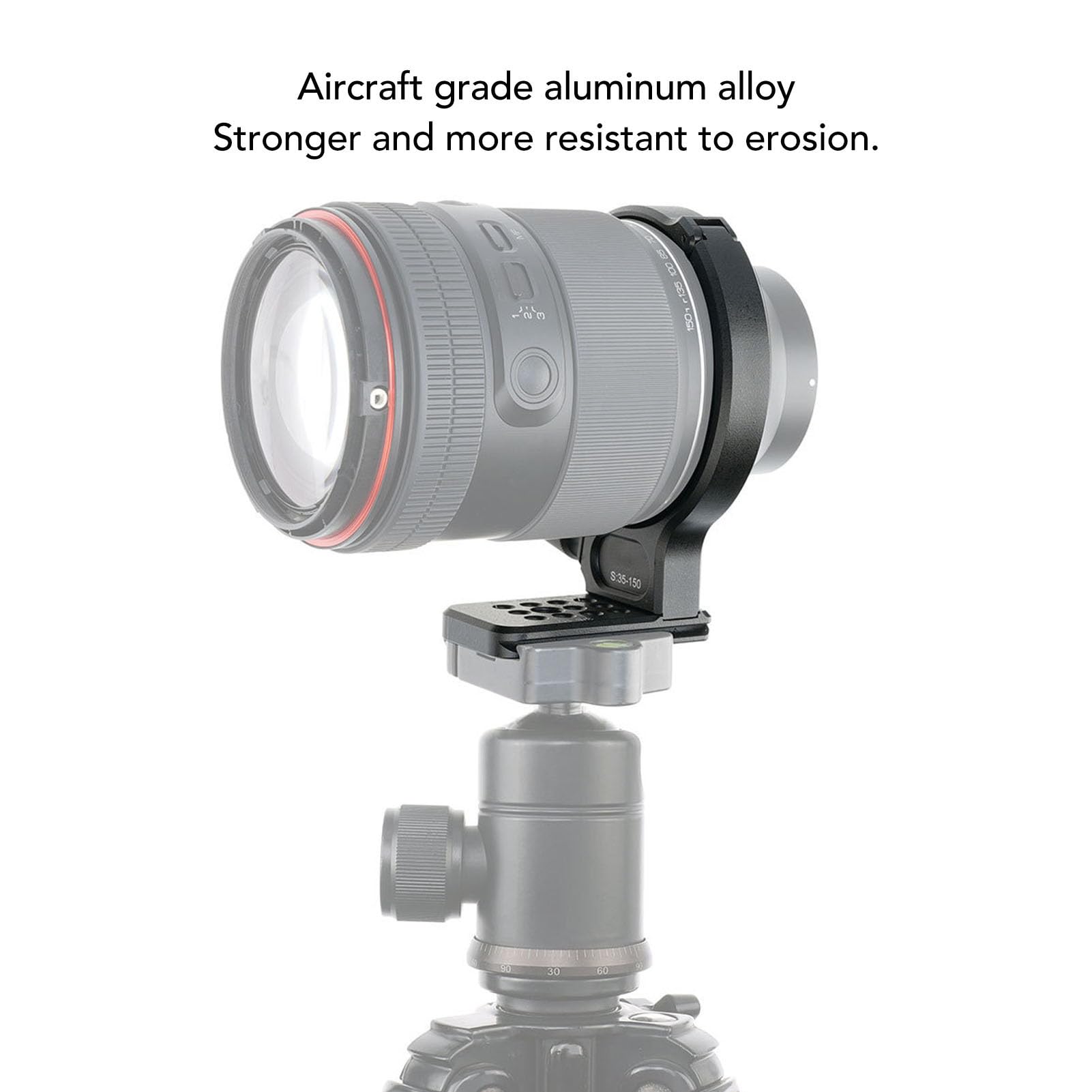 Pierścień do Mocowania na Statywie, do Obiektywu SAMYANG AF 35-150mm 1/4 3/8 Cala Otwór na śrubę Kołnierz do Mocowania na Statywie ze Stopu Aluminium z płytką Szybkiego Uwalniania