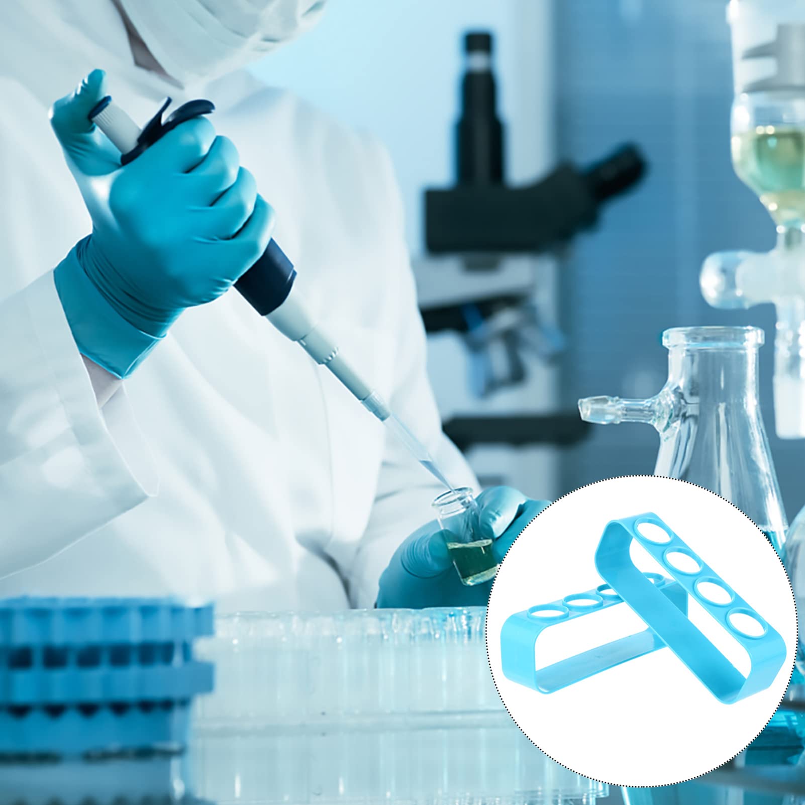 LIFKOME Test Tube Rack Set Pcs Tube Organizers Vials Rack for School Lab Teaching