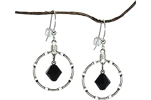 Lustrous Austrian Crystal Hoop Earrings: Sterling Silver Elegance