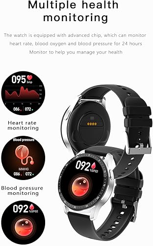 Miniatura 3 de Reloj inteligente con auriculares, 2 en 1 TWS inalámbrico BT5.0, monitor de salud deportivo de fitness, color negro