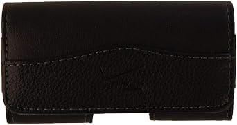 Verizon Universal Leather Pouch with Belt Clip fits Most Phones Up to 3.5" Screens - Black
