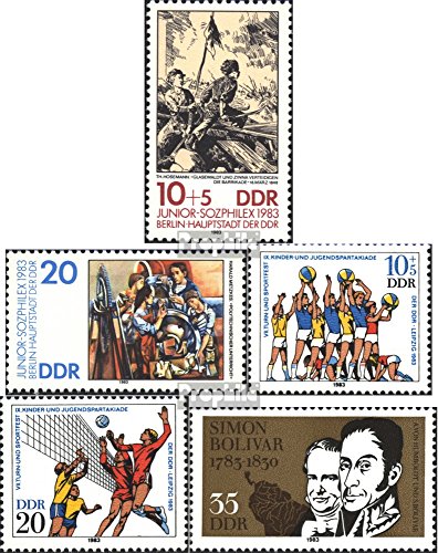 Prophila Collection DDR 2812-2813,2814-2815,2816 (Completa Edizione) 1983 Francobolli, Sport, Bolivar venezuelano (Francobolli per i Collezionisti) Basket/Pallavolo/Pallamano
