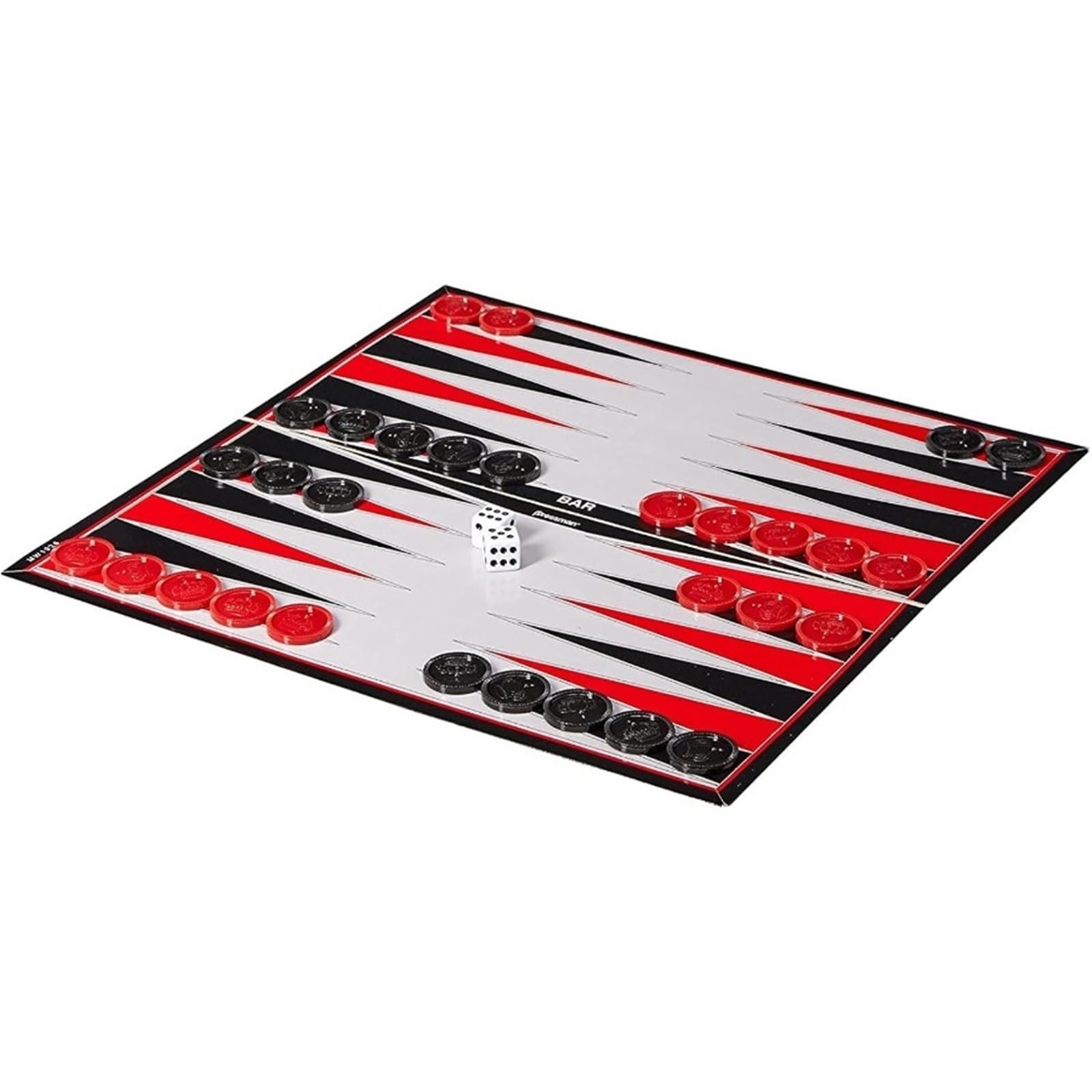 Set di giochi da tavolo 3 in 1 di dimensioni standard: scacchi Staunton, dama, backgammon per la casa e il viaggio
