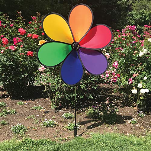 In the Breeze 6-Petal Flower Spinner, 30-Inch Rainbow Flower Spinner, 2699 - Thumbnail 2
