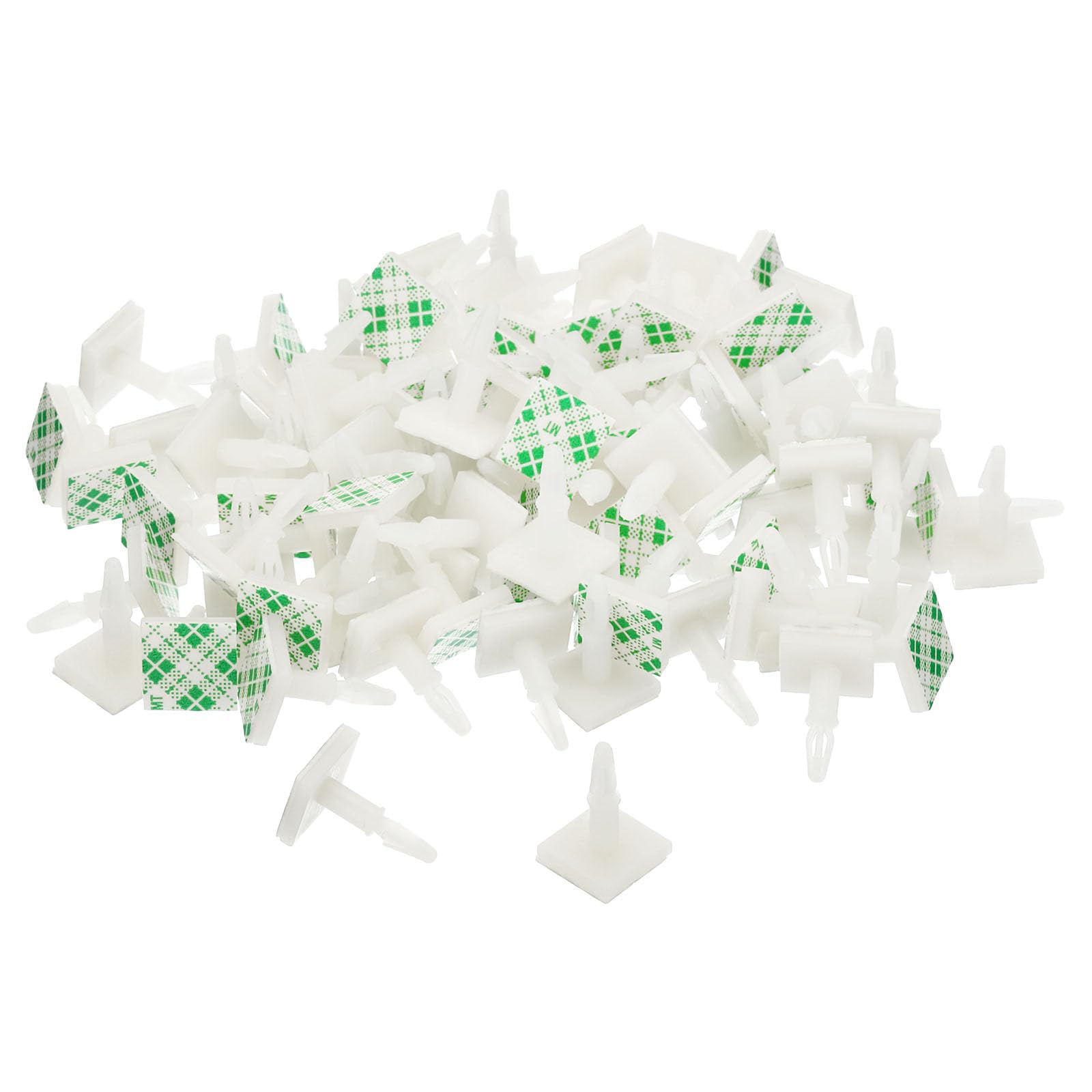 TA-VIGOR Sticky PCB Spacer, 100Pcs Plastic Standoffs Adhesive, Insulated Standoffs Column 0.43" Supporting Height for PC Board, Circuit Board Fixed