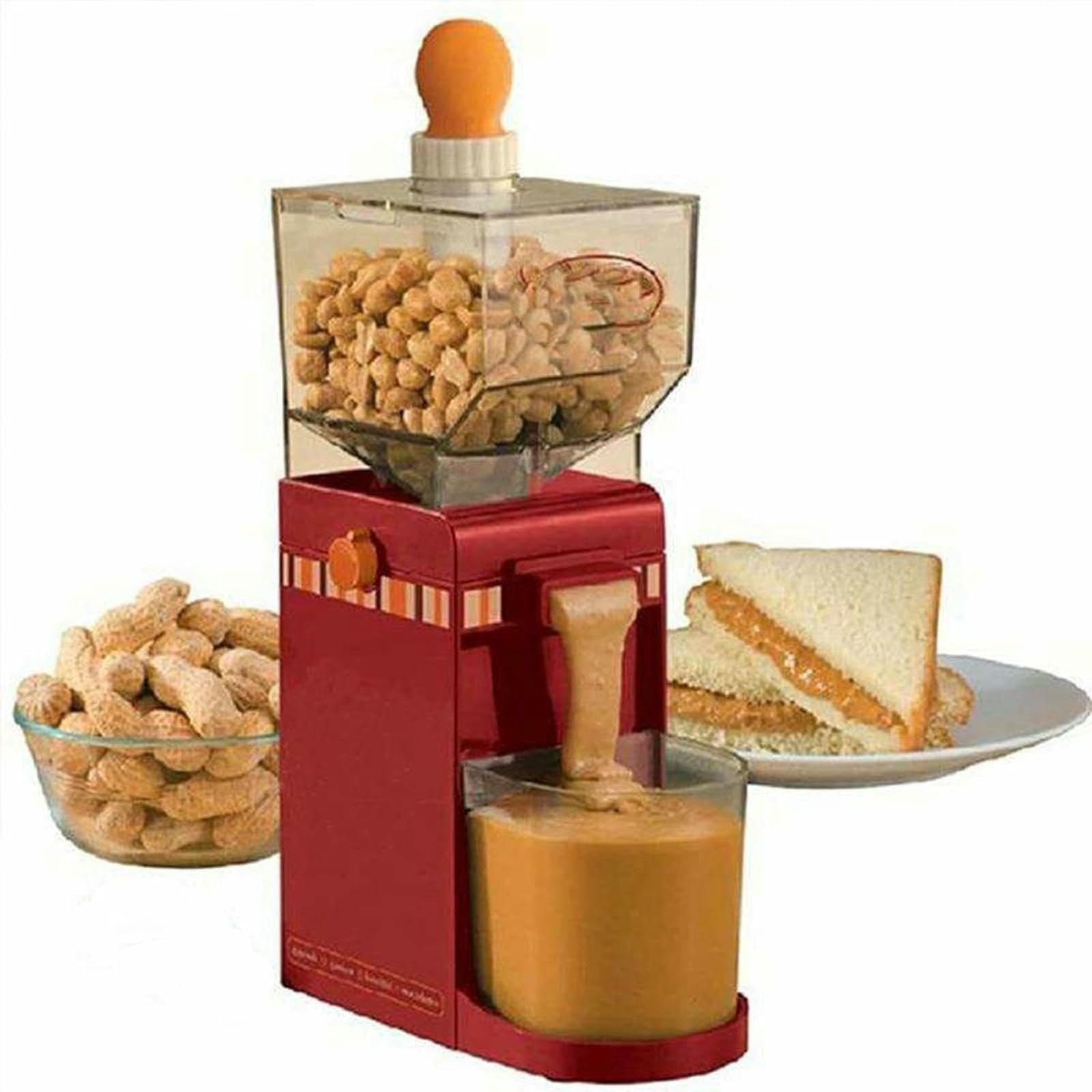 Vyujhnbg Grain Electric Peanut Butter Machine, Commercial Peanut Butter Maker, Nut Butter Grinder, Sesame Paste Peanut Butter Grinding Making Machine, For Household, Kitchen