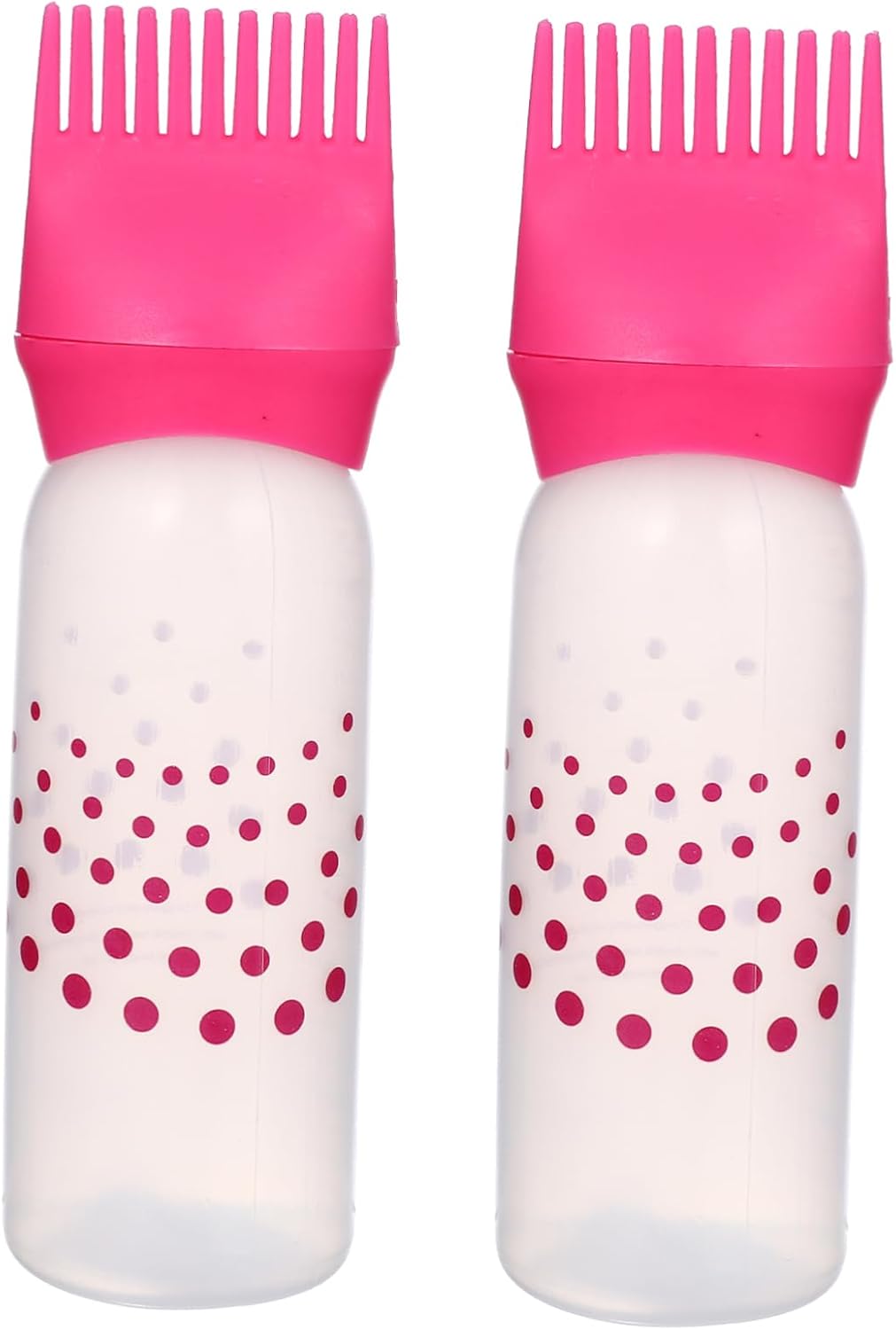 Outanaya Dry Cleaning Bottle Hair Coloring Applicator Comb Bottle with Scale for Hair Dyeing