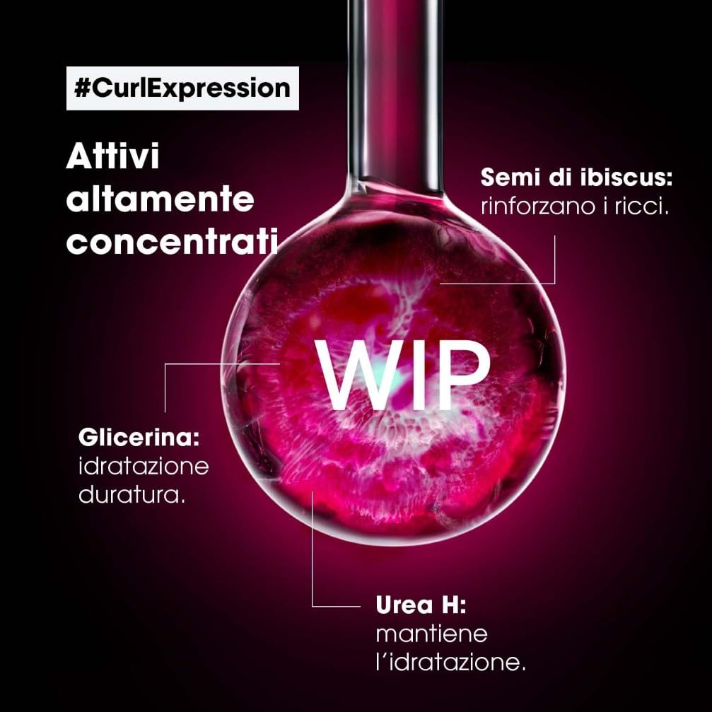 L'Oréal Professionnel Paris Crema-in-Mousse, Multi-Beneficio 10-in-1, Per Capelli Ricci e Voluminosi, Arricchita con Glicerina, Urea H e Semi di Ibisco, Serie Expert Curl Expression, 250 ml