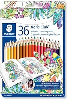 STAEDTLER Noris Club Colouring Pencils, Johanna Basford Edition, Assorted Colours, Pack of 36