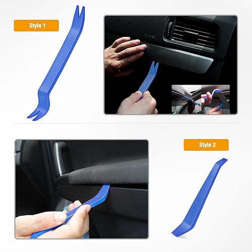 Miniatura 159 de GOOACC Kit de herramientas de eliminación de molduras automáticas de 9 piezas, kit de herramientas antiarañazos para el audio del automóvil, kit