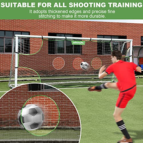 Wosofe Soccer Goal Target Soccer Training Equipment Net With Scoring Zones Improve Kick Practice Shooting And Goalshot Accuracy Training (10Ft*6Ft(1Hole)) #TOP4