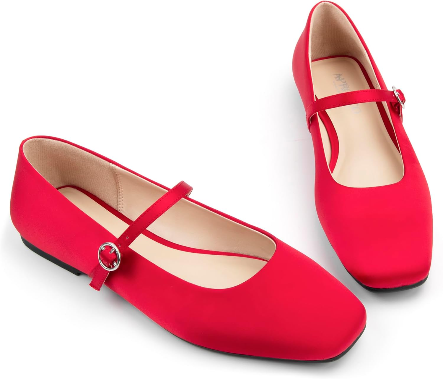 Women's Flats Mary Jane Ballet Flats for Women Classic Square Toe Women Shoes Dressy Comfort Ankle Strap Flats for Women