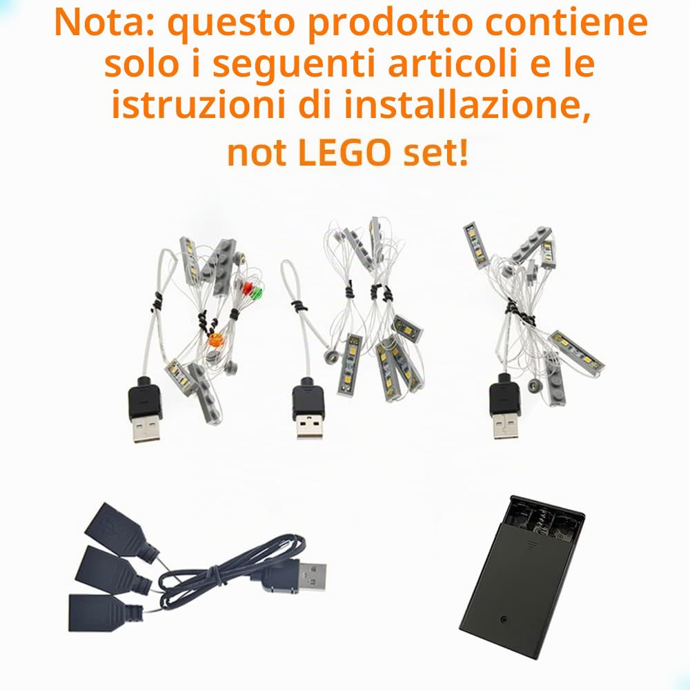GEAMENT Set di Luci LED Compatibile Con LEGO Ghostbusters Caserma dei Vigili del Fuoco (Firehouse Headquarters) – Kit Di Illuminazione per 75827 (Modello di mattoncini non incluso)
