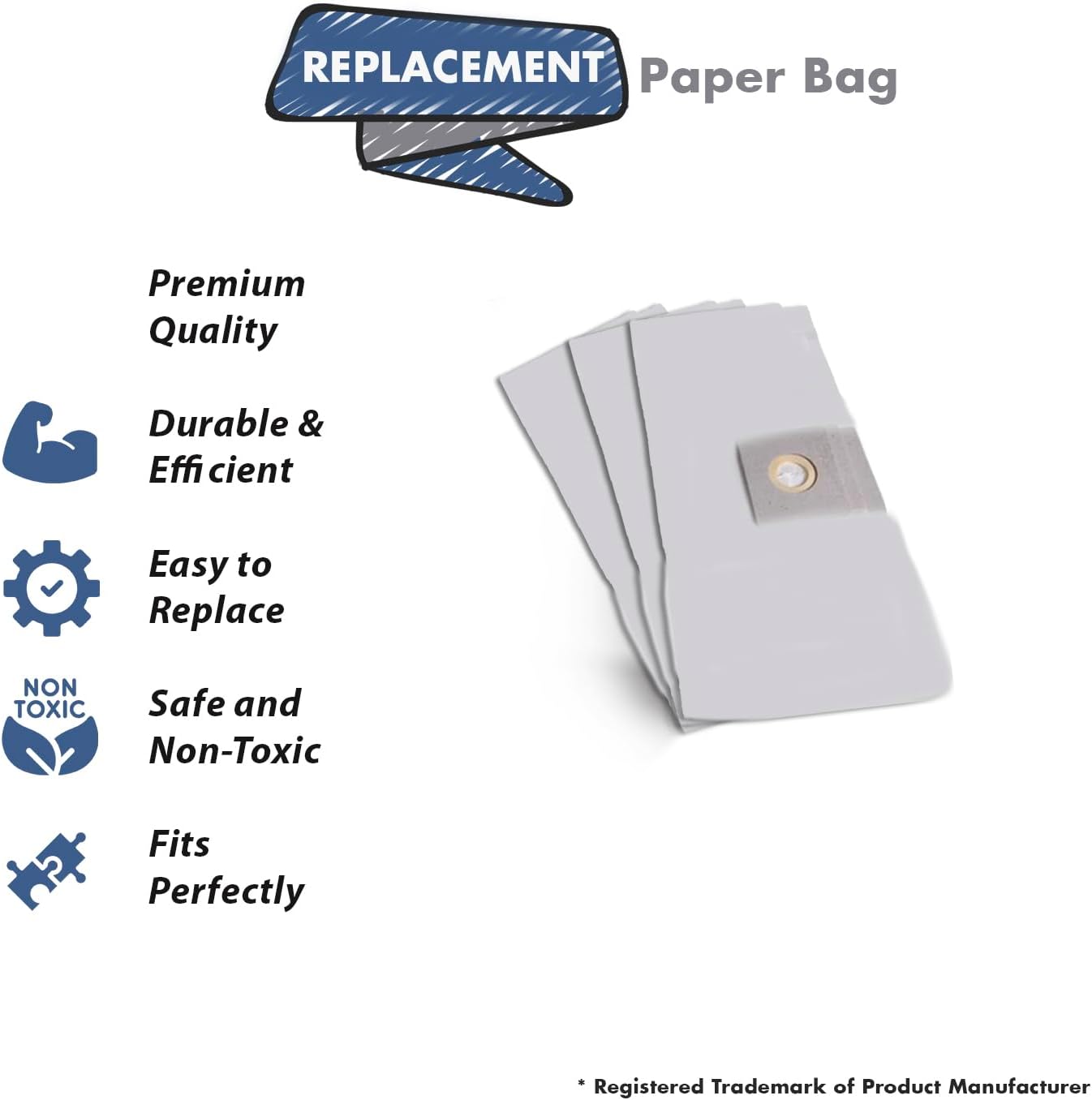 Replacement Part For Shop Vac Style A Vac Cleaner Bags 1.5 Gallon [15 Bags] # compare to part 9066733