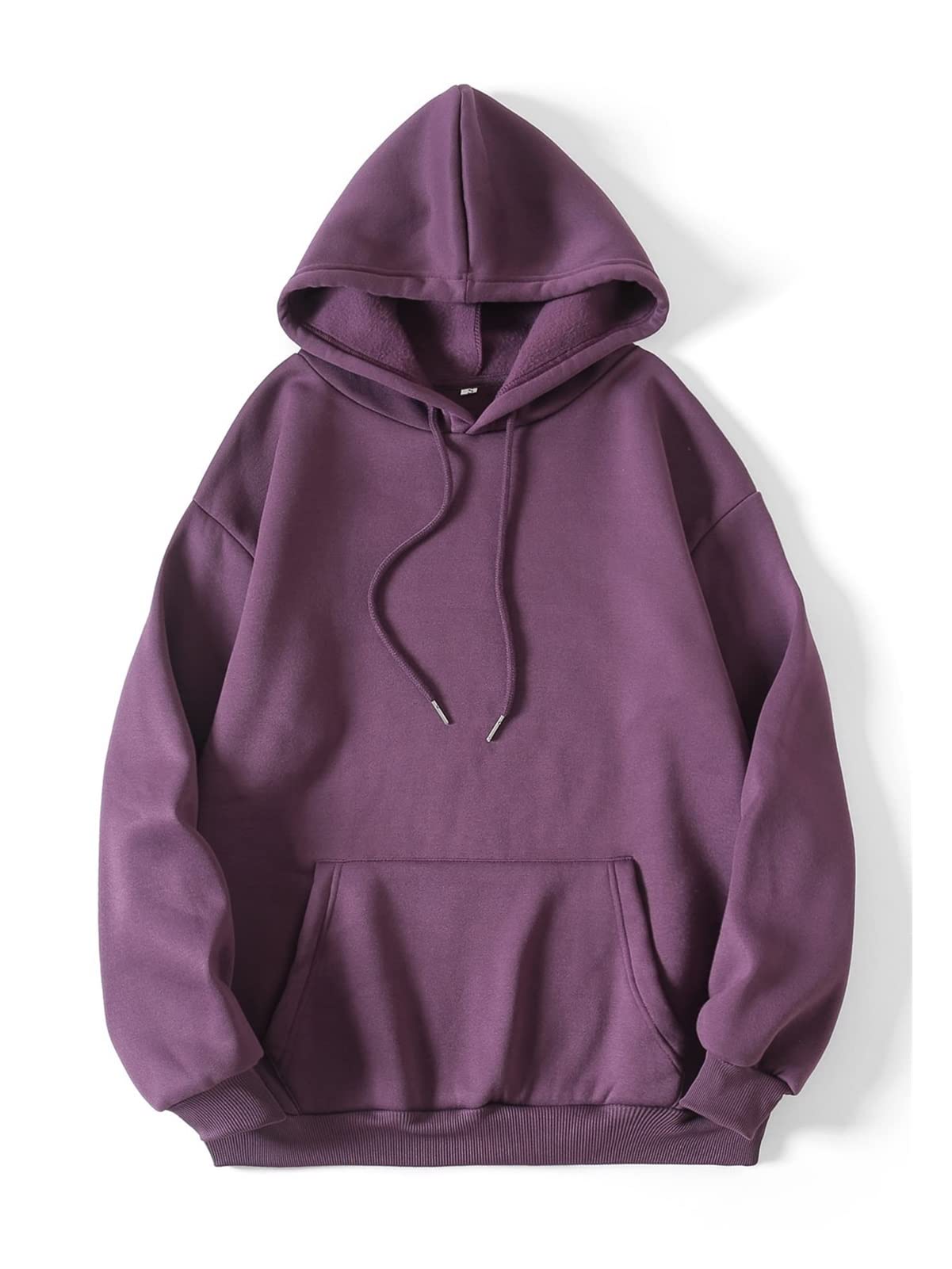 Sweat à capuche oversize violet pour femme avec poches taille XS