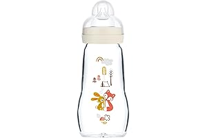 Feel Good Medium Flow Premium Glass Baby Bottle